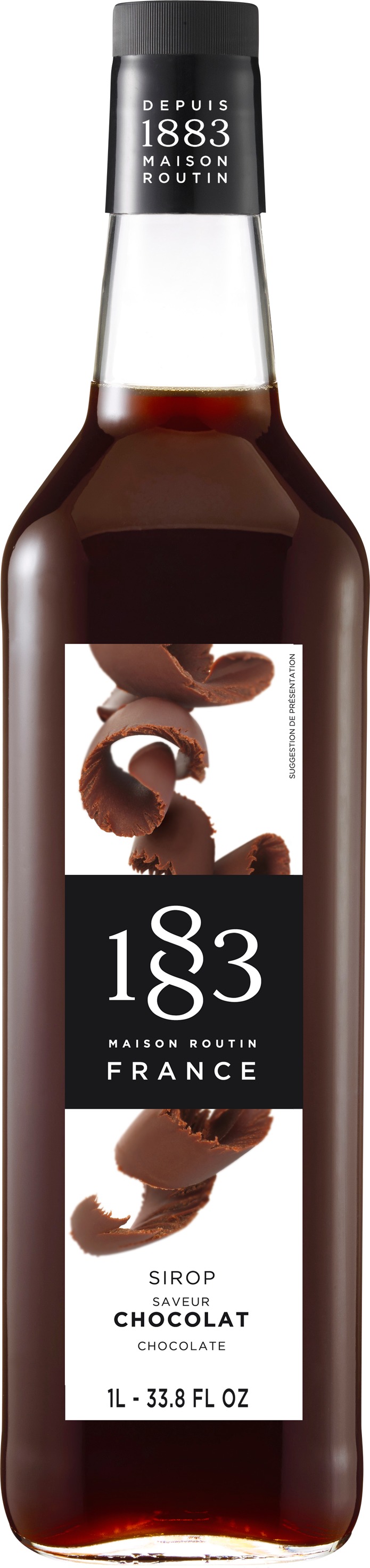 1883 Chocolate Syrup Pet Plastic 1l Bottle Gourmet Syrups 1883