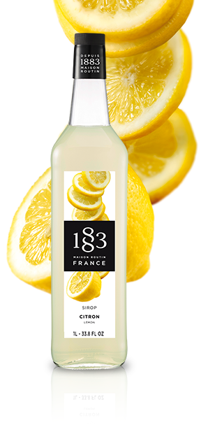 1883 Lemon Syrup - PET Plastic 1L Bottle - Gourmet Syrups - 1883 Maison